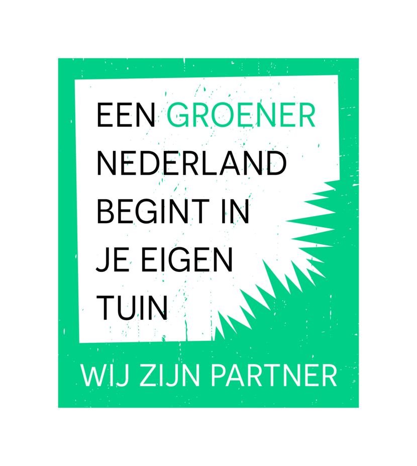 Logo 'Een groener Nederland begint in je eigen tuin' wij zijn partner